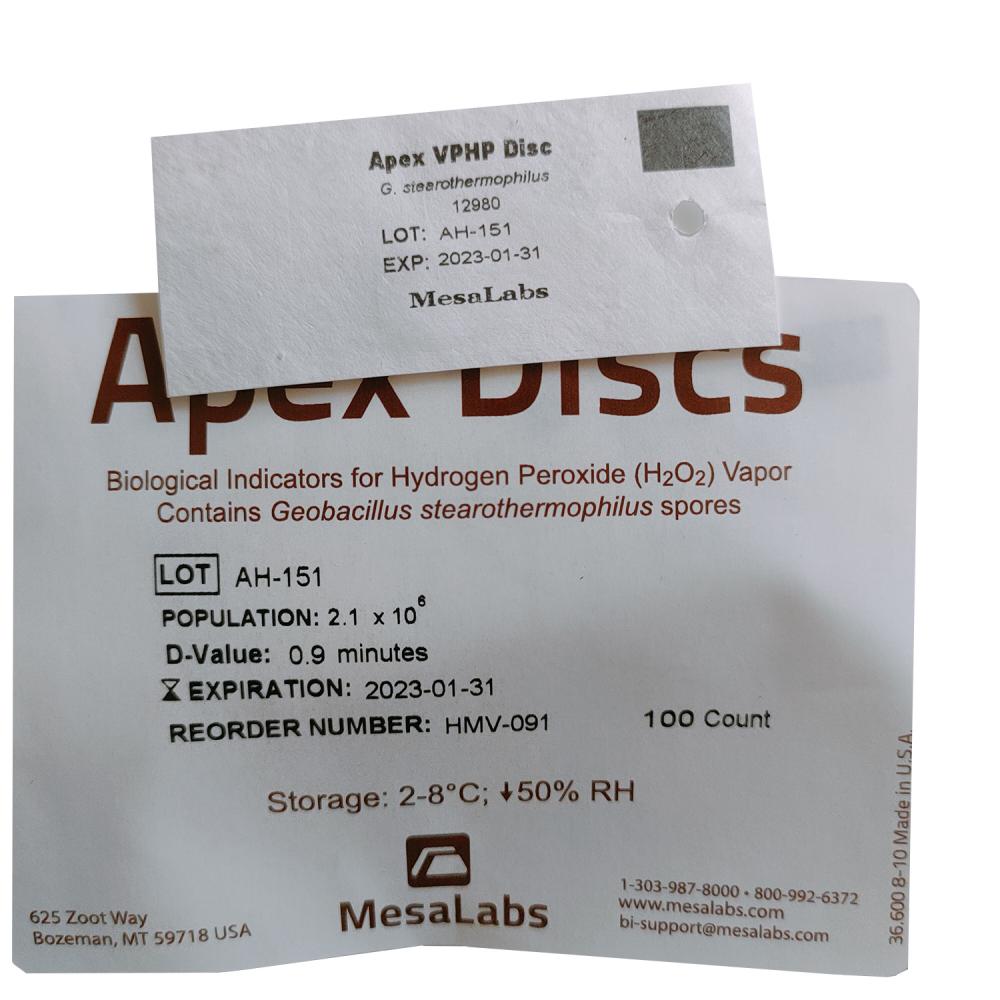 Apex過(guò)氧化氫不銹鋼片芽孢指示條